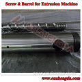 110mm single extruder screw and barrel(screw and barrel for recycled pvc/pe extruder)